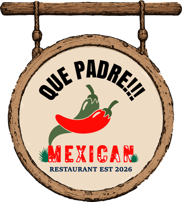 Que Padre Restaurant sign